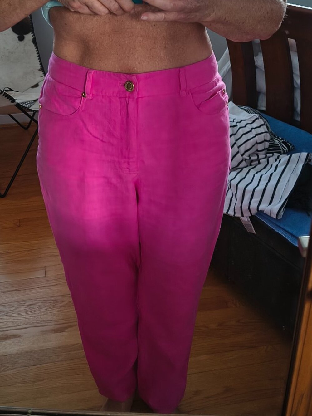 Hot pink linen Ralph Lauren pants $14